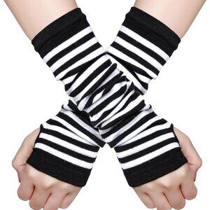 Arm Covers Warmer Winter Arm Sleeve Gloves Knit Mitten Gloves Y2K Gloves